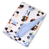 Baby Blanket New Brand Thicken Double Layer Coral Fleece Infant Swaddle Envelope Stroller Wrap For Newborn Baby Bedding Blankets