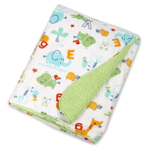 Baby Blanket New Brand Thicken Double Layer Coral Fleece Infant Swaddle Envelope Stroller Wrap For Newborn Baby Bedding Blankets