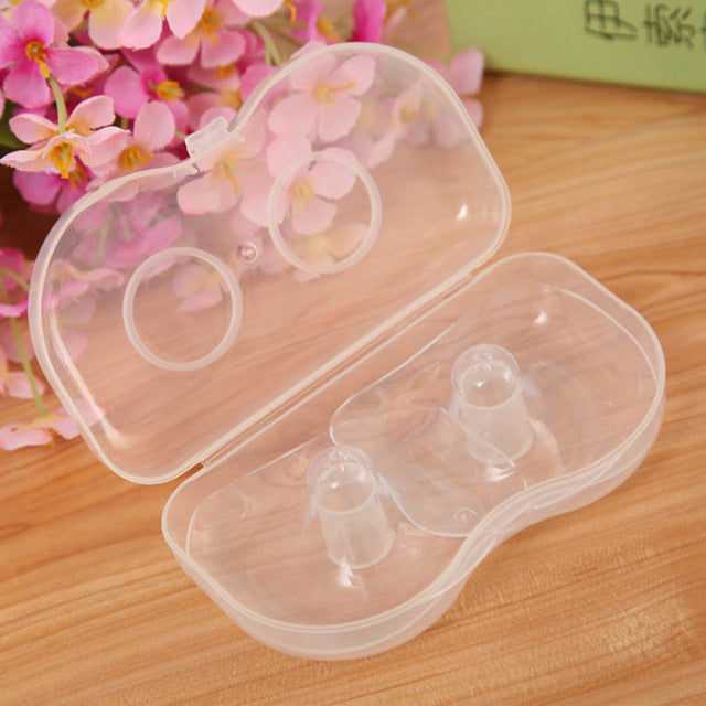 2 PCS Silicone Nipple Protectors Feeding Mothers Nipple Shields Protection Cover Breastfeeding Mother Milk Silicone Nipple