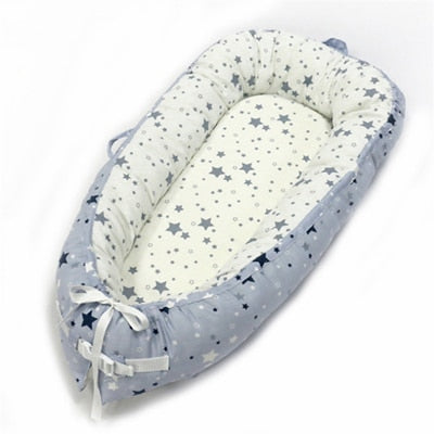 80*50cm Baby Nest Bed Portable Crib Travel Bed Infant Toddler Cotton Cradle For Newborn Baby Bassinet Bumper