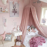 Elegant Round Hanging Mosquito Net Kid Bed Canopy Bed Curtain Round Dome Mosquito Curtain For Baby Kids Bedroom Decor F