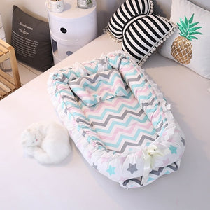 Baby Nest Bed travel crib baby bed Infant CO Sleeping Cotton Cradle Portable Snuggle 90*55cm Newborn Baby Bassinet BB artifact