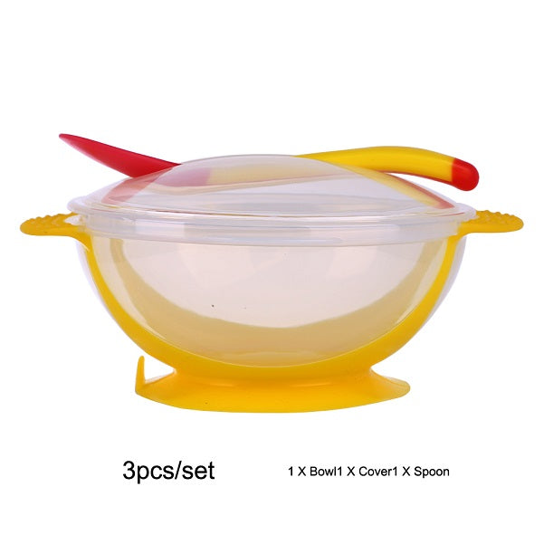 Baby Bowl with Temperature Sensing Spoon