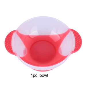 Baby Bowl with Temperature Sensing Spoon