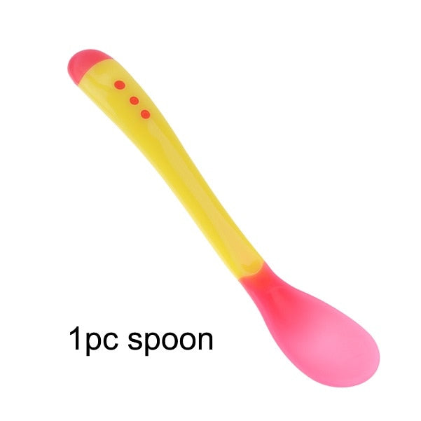 Baby Bowl with Temperature Sensing Spoon