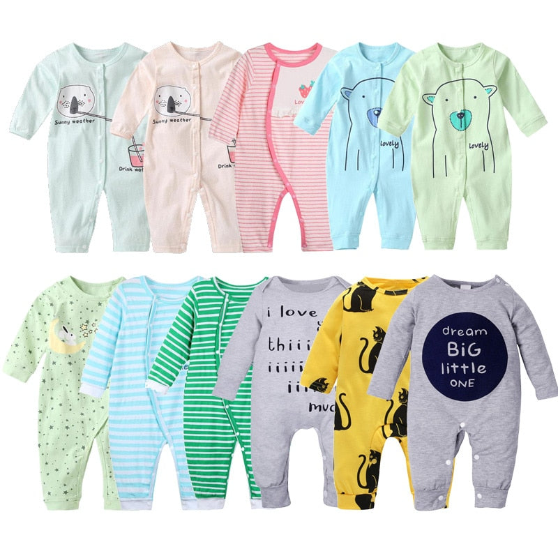 Autumn Baby Rompers Christmas Baby Boy Clothes Newborn Clothing Cotton Baby Girl Clothes Roupas Infant Jumpsuits Newborn Rompers