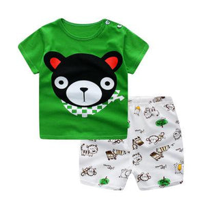 Brand Cotton Baby Sets Leisure Sports Boy T-shirt + Shorts Sets Toddler Clothing Baby Boy Clothes