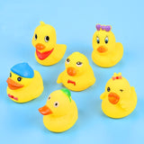 13 Pcs Mixed Animals Swimming Water Toys Colorful Soft Floating Rubber Duck Squeeze Sound Squeaky Bathing Toy For Baby Bath Toys