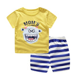 Brand Cotton Baby Sets Leisure Sports Boy T-shirt + Shorts Sets Toddler Clothing Baby Boy Clothes