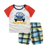 Brand Cotton Baby Sets Leisure Sports Boy T-shirt + Shorts Sets Toddler Clothing Baby Boy Clothes