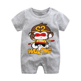 2019 Summer New Style Short Sleeved Girls Dress Baby Romper Cotton Newborn Body Suit Baby Pajama Boys Animal Monkey Rompers