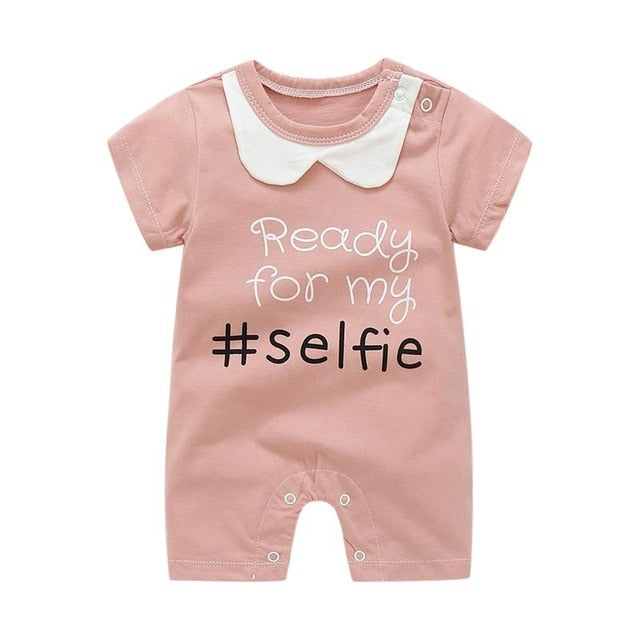 2019 Summer New Style Short Sleeved Girls Dress Baby Romper Cotton Newborn Body Suit Baby Pajama Boys Animal Monkey Rompers