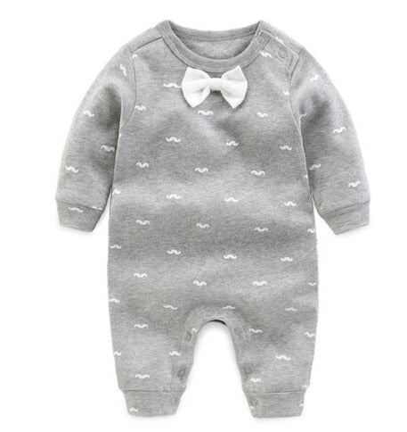 2019 newborn baby boys girls rompers long sleeved fashion jumpsuit spring and autumn boys gentleman clothes cotton pink pajamas