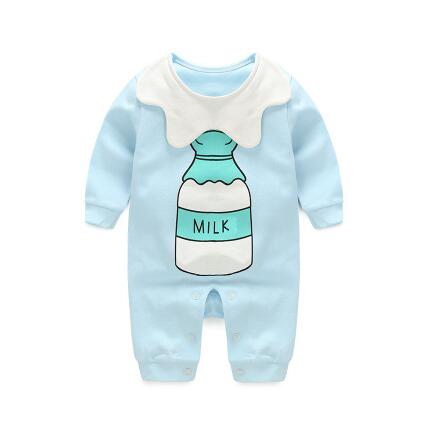 2019 newborn baby boys girls rompers long sleeved fashion jumpsuit spring and autumn boys gentleman clothes cotton pink pajamas