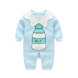 2019 newborn baby boys girls rompers long sleeved fashion jumpsuit spring and autumn boys gentleman clothes cotton pink pajamas