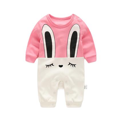 2019 newborn baby boys girls rompers long sleeved fashion jumpsuit spring and autumn boys gentleman clothes cotton pink pajamas