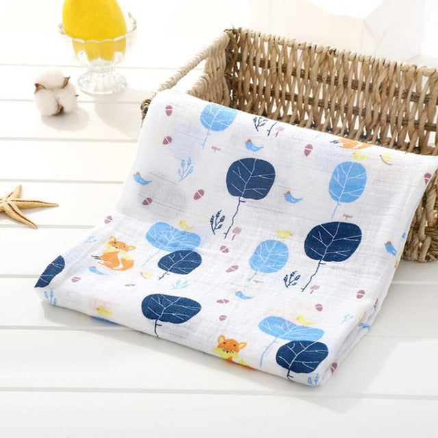 Wutongshu Muslin Baby Blankets Newborn Photography Accessories Soft Swaddle Wrap Organic Cotton Baby Bedding Bath Towel