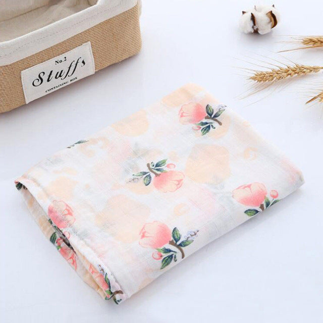 Wutongshu Muslin Baby Blankets Newborn Photography Accessories Soft Swaddle Wrap Organic Cotton Baby Bedding Bath Towel