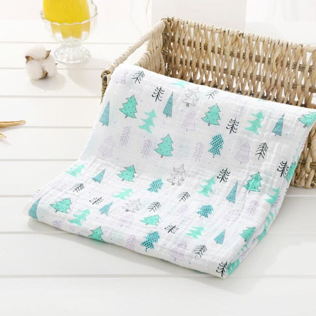 Wutongshu Muslin Baby Blankets Newborn Photography Accessories Soft Swaddle Wrap Organic Cotton Baby Bedding Bath Towel