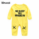 Kimocat  Kid Autumn New Baby Boy Clothes Long SLeeve Rompers Kids Baby Girls Outfits Cotton O-Neck Letters Moon Print Jumpsuits