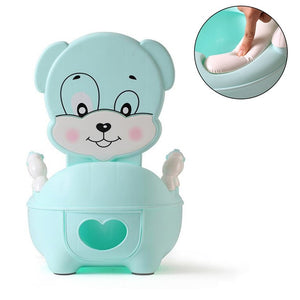 Baby potty toilet bowl training pan toilet seat children's pot kids bedpan portable urinal comfortable backrest cartoon cute pot