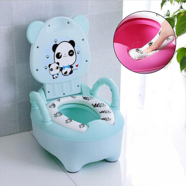 Portable Baby Potty Cute Kids Potty Training Seat Children's Urinals Baby Toilet Bowl Cute Cartoon Pot Training Pan Toilet Seat