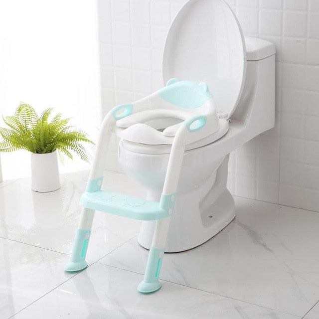 Folding Baby Potty Infant Kids Toilet Training Seat with Adjustable Ladder Portable Urinal Potty Training Seats for Dropshipping