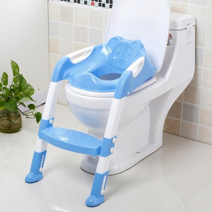 Folding Baby Potty Infant Kids Toilet Training Seat with Adjustable Ladder Portable Urinal Potty Training Seats for Dropshipping