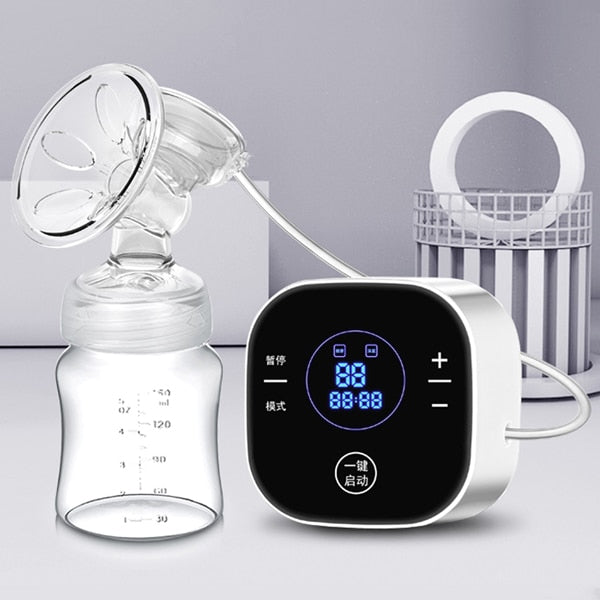 2019 USA Brand Baby Products Intelligent LCD Electric Breast Pumps Breastfeeding Painless Electric Breast Pump with Milk Bottle