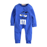 Baby Rompers Long-sleeved Cartoon Printed Newborn Toddler Jumpsuit Baby Boys Girls Clothes Infant Clothing