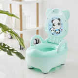 Fashion Baby Potty Toilet Bowl Cute Cartoon Training Pan Toilet Seat Children Bedpan Portable Urinal Comfortable Backrest Pot