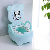 Fashion Baby Potty Toilet Bowl Cute Cartoon Training Pan Toilet Seat Children Bedpan Portable Urinal Comfortable Backrest Pot