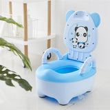 Fashion Baby Potty Toilet Bowl Cute Cartoon Training Pan Toilet Seat Children Bedpan Portable Urinal Comfortable Backrest Pot