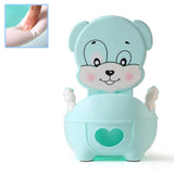 Fashion Baby Potty Toilet Bowl Cute Cartoon Training Pan Toilet Seat Children Bedpan Portable Urinal Comfortable Backrest Pot