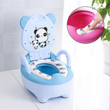 Baby potty toilet bowl training pan toilet seat children's pot kids bedpan portable urinal comfortable backrest cartoon cute pot