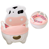 Baby potty toilet bowl training pan toilet seat children's pot kids bedpan portable urinal comfortable backrest cartoon cute pot