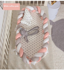 Baby Nest Bed travel crib baby bed Infant CO Sleeping Cotton Cradle Portable Snuggle 90*55cm Newborn Baby Bassinet BB artifact