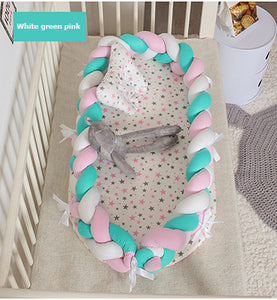 Baby Nest Bed travel crib baby bed Infant CO Sleeping Cotton Cradle Portable Snuggle 90*55cm Newborn Baby Bassinet BB artifact