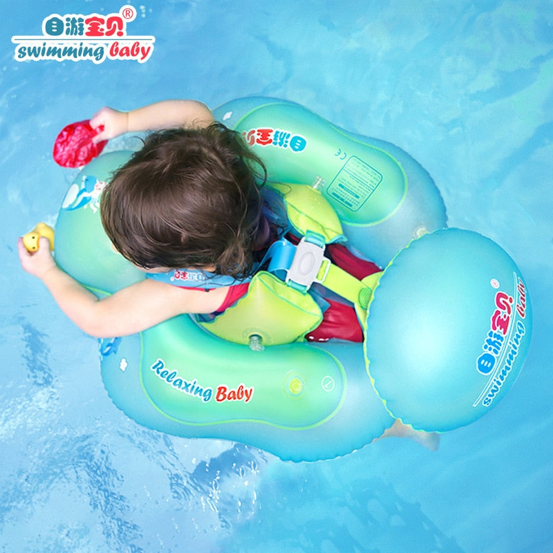 Solid inflatable pool float baby swimming ring neck infant armpit floating for kids floats child swim seat accessories children