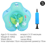 Solid inflatable pool float baby swimming ring neck infant armpit floating for kids floats child swim seat accessories children