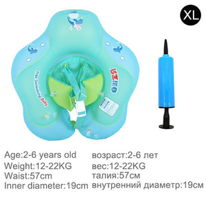 Solid inflatable pool float baby swimming ring neck infant armpit floating for kids floats child swim seat accessories children