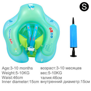 Solid inflatable pool float baby swimming ring neck infant armpit floating for kids floats child swim seat accessories children