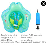 Solid inflatable pool float baby swimming ring neck infant armpit floating for kids floats child swim seat accessories children