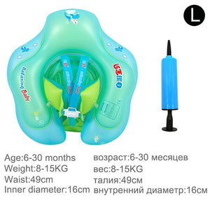 Solid inflatable pool float baby swimming ring neck infant armpit floating for kids floats child swim seat accessories children