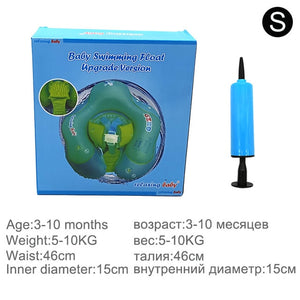 Solid inflatable pool float baby swimming ring neck infant armpit floating for kids floats child swim seat accessories children