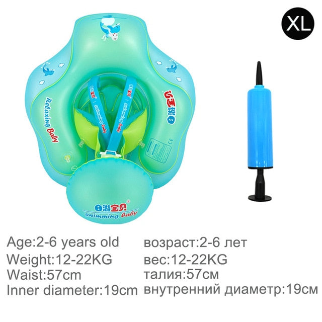 Solid inflatable pool float baby swimming ring neck infant armpit floating for kids floats child swim seat accessories children