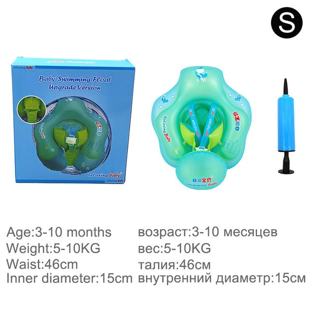 Solid inflatable pool float baby swimming ring neck infant armpit floating for kids floats child swim seat accessories children