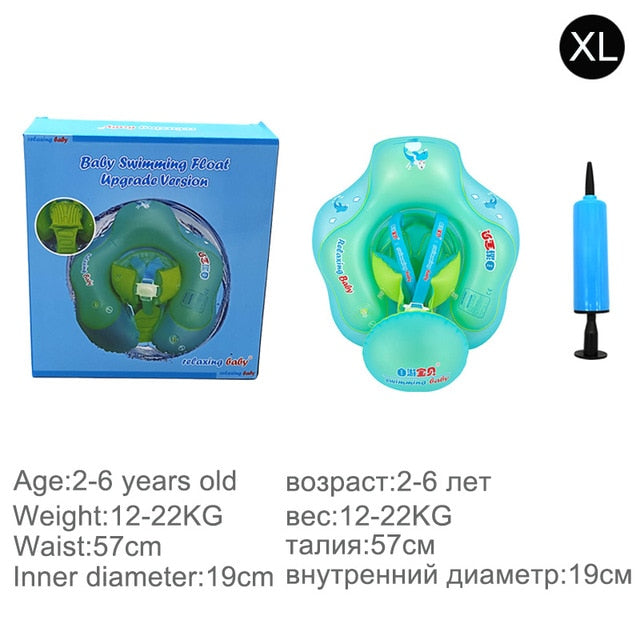 Solid inflatable pool float baby swimming ring neck infant armpit floating for kids floats child swim seat accessories children