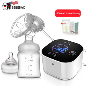 2019 USA Brand Baby Products Intelligent LCD Electric Breast Pumps Breastfeeding Painless Electric Breast Pump with Milk Bottle