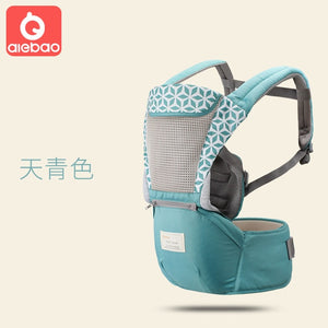 AIEBAO Ergonomic Baby Carrier Infant Kid Baby Hipseat Sling Front Facing Kangaroo Baby Wrap Carrier for Baby Travel 0-18 Months